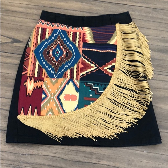 Fantasy Sportswear Dresses & Skirts - Fringed Western Boho Skirt